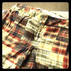 Cambridge Dry Goods fun plaid shorts, size 10